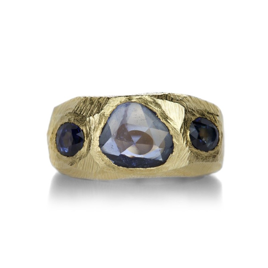 Rings Page Sargisson | Blue Sapphire Tapered Band