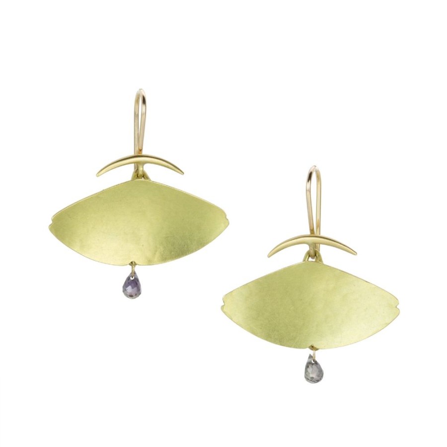 Earrings Gabriella Kiss | Hammered Fan Scallop Earrings