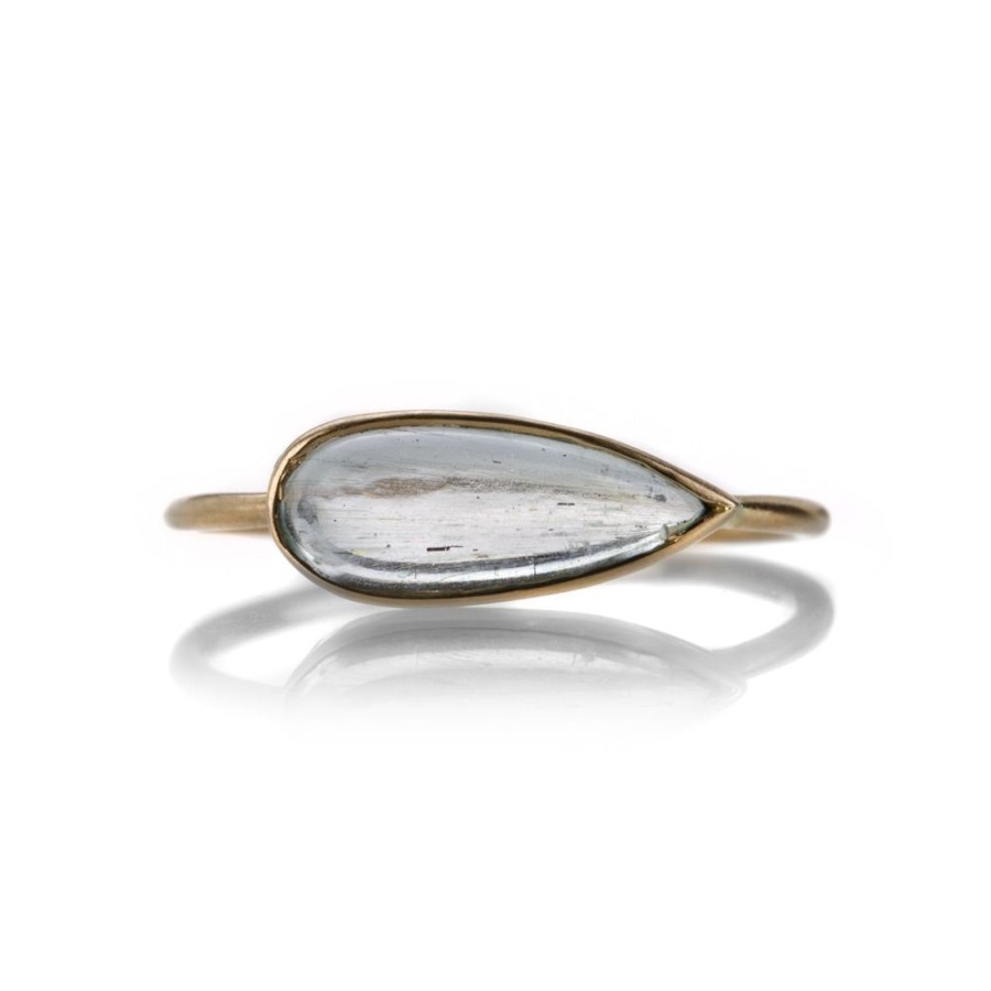 Rings Margaret Solow | Teardrop Aquamarine Ring