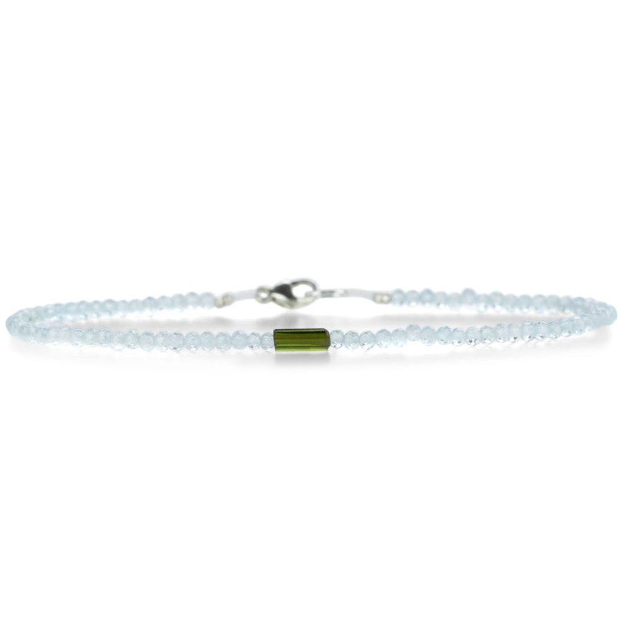 Bracelets Margaret Solow | Faceted Blue Topaz And Tourmaline Bracelet