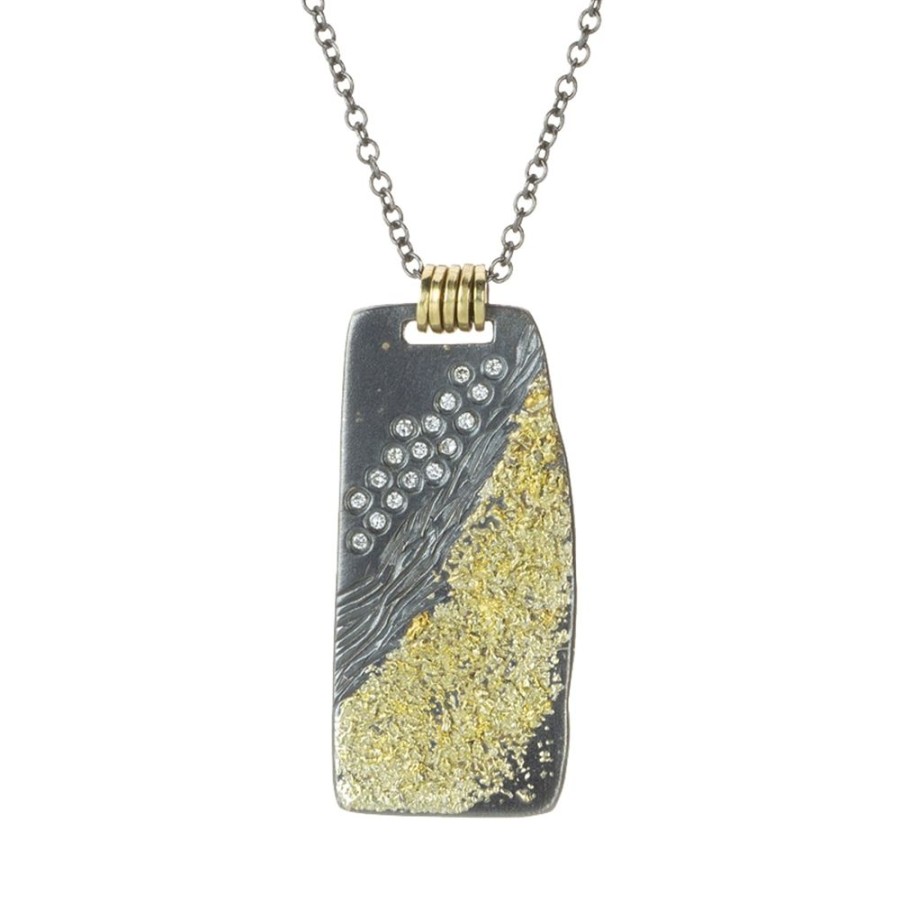 Necklaces Kate Maller | Mixed Metal Boulder Diamond Necklace