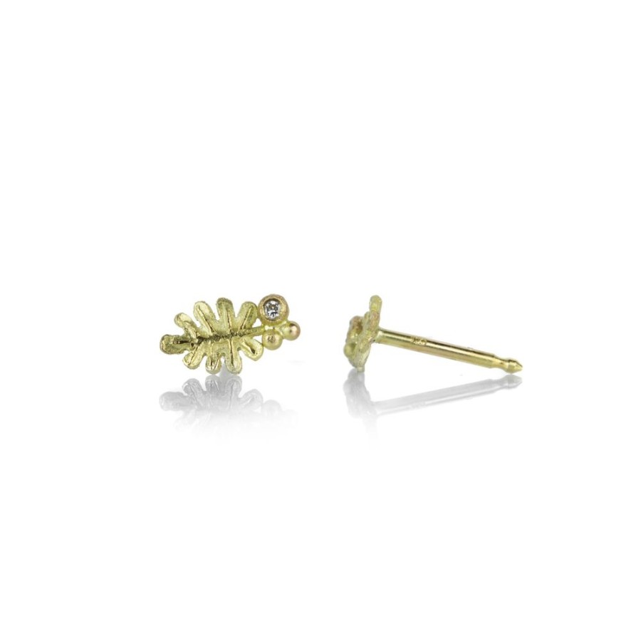 Earrings Lene Vibe | Leaf Studs