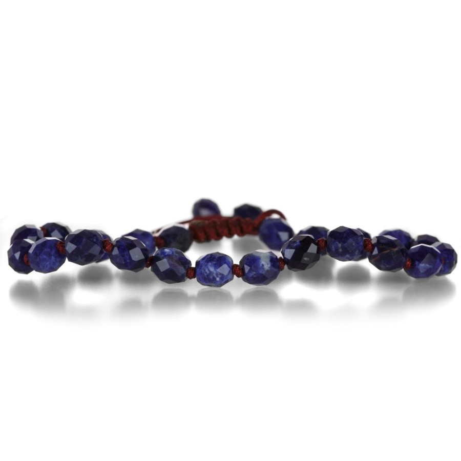 Bracelets Joseph Brooks | 6Mm Faceted Sodalite Rondelle Bracelet