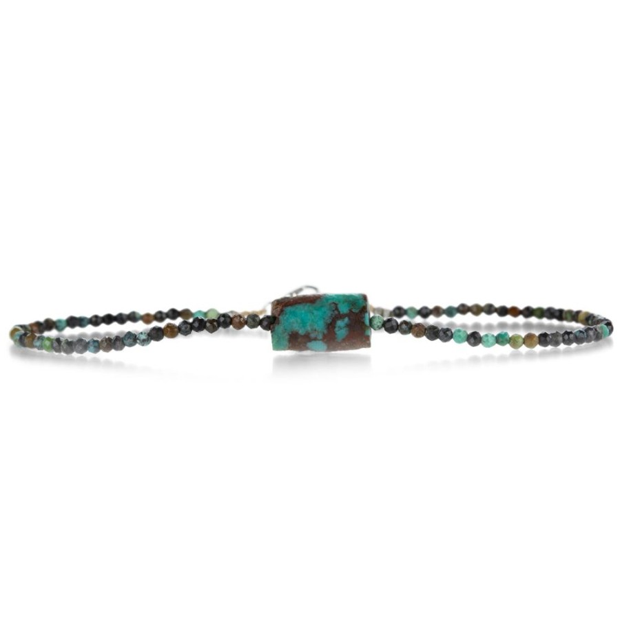 Bracelets Margaret Solow | Faceted Chrysocolla And Turquoise Beaded Bracelet