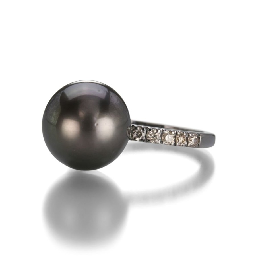 Rings Gellner | Dark Gray Tahitian Pearl Ring