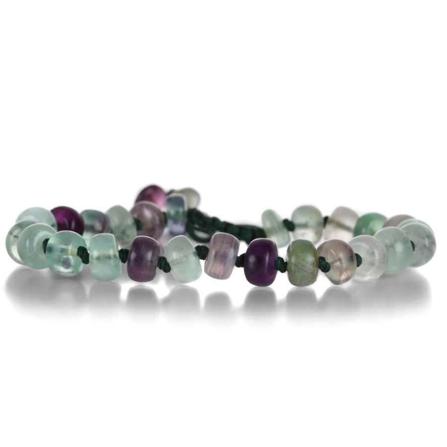 Bracelets Joseph Brooks | 8Mm Smooth Fluorite Beaded Bracelet