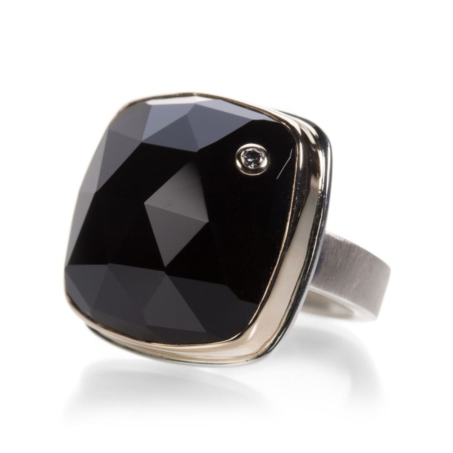 Rings Jamie Joseph | Square Black Onyx Ring