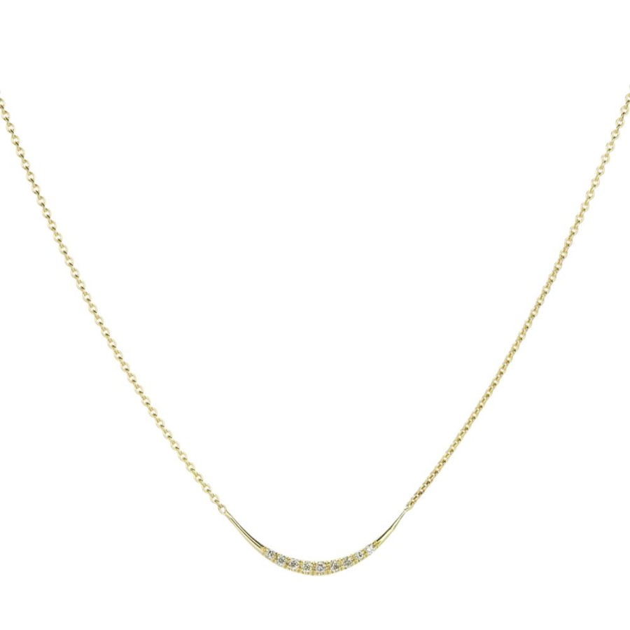 Necklaces Diana Mitchell | Champagne Diamond Arch Necklace