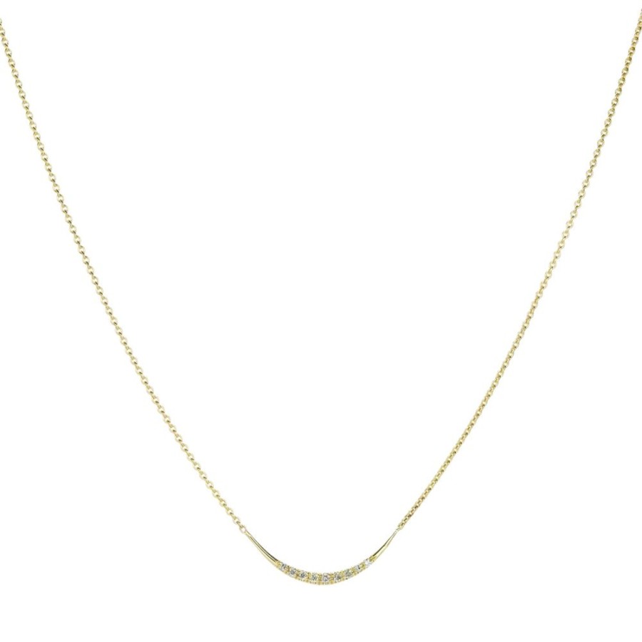 Necklaces Diana Mitchell | Champagne Diamond Arch Necklace