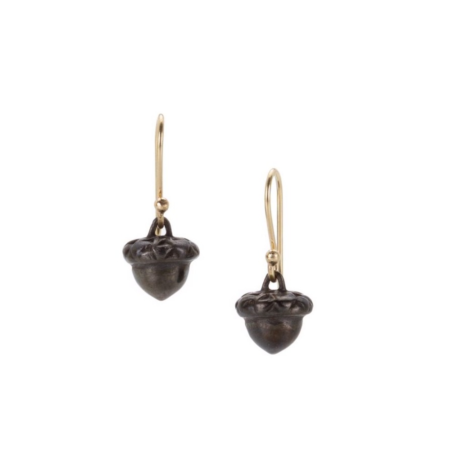 Earrings Gabriella Kiss | Bronze Baby Acorn Drop Earrings