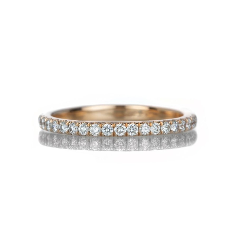 Rings Alexis Kletjian | Rose Gold Half Diamond Band