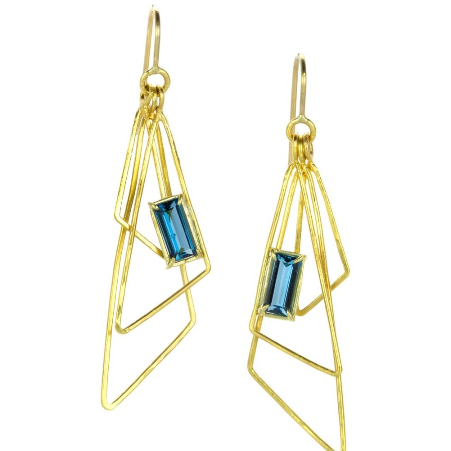 Earrings Rosanne Pugliese | Triple Triangle Drop Earrings