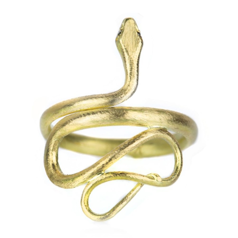 Rings Gabriella Kiss | 18K Yellow Gold Large Snake Ring