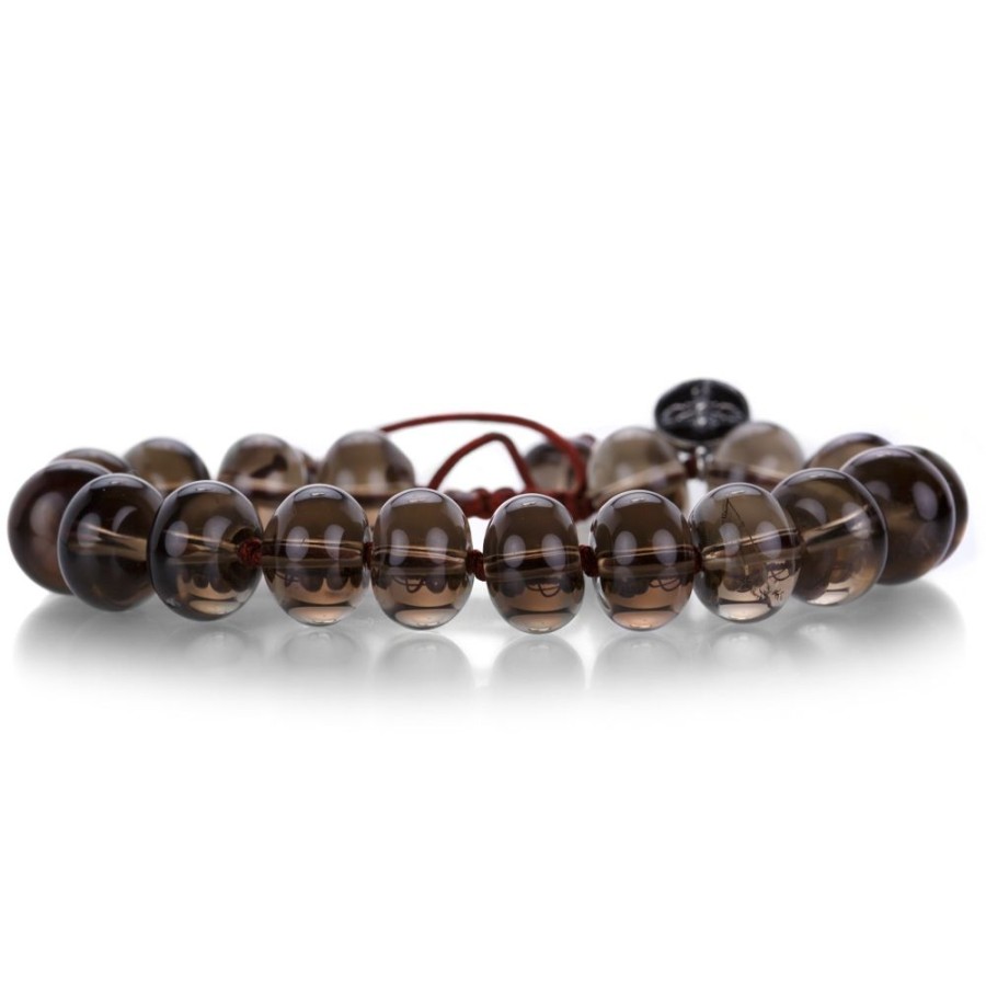 Bracelets Joseph Brooks | Smooth 12Mm Smoky Quartz Bracelet