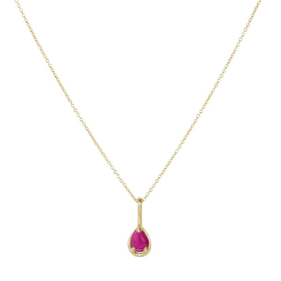 Necklaces Marian Maurer | Teardrop Ruby City Pendant Necklace