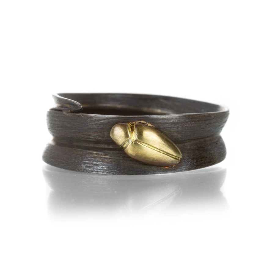 Rings Gabriella Kiss | Bronze Blade Of Grass Beetle Ring