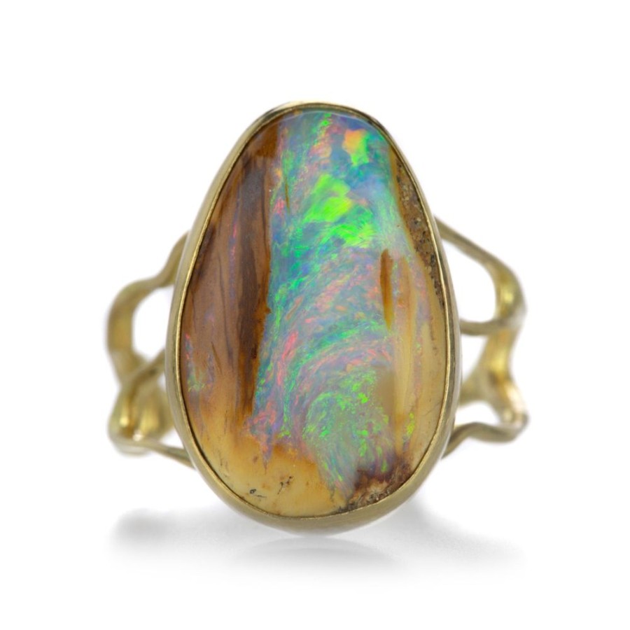 Rings Annette Ferdinandsen | 18K Boulder Opal Branch Ring