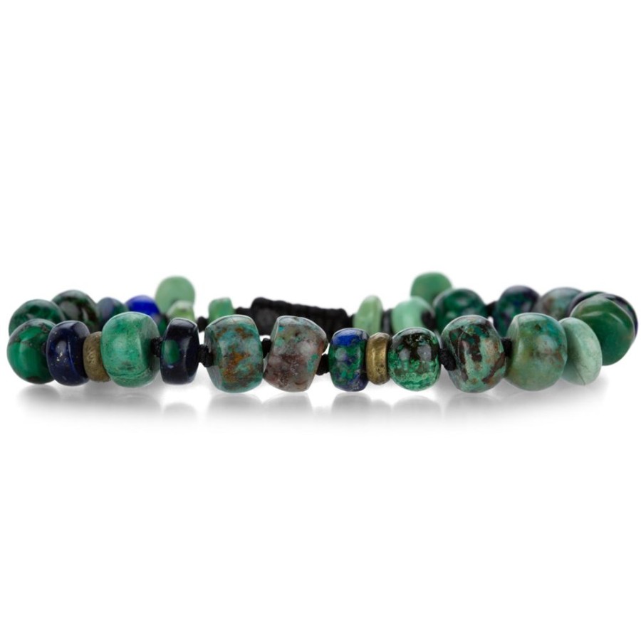 Bracelets Joseph Brooks | Chrysocolla And Malachite Azurite Beaded Bracelet