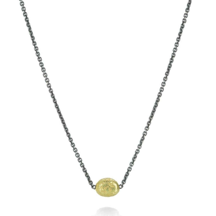 Necklaces John Iversen | Tiny Pebble Pendant Necklace