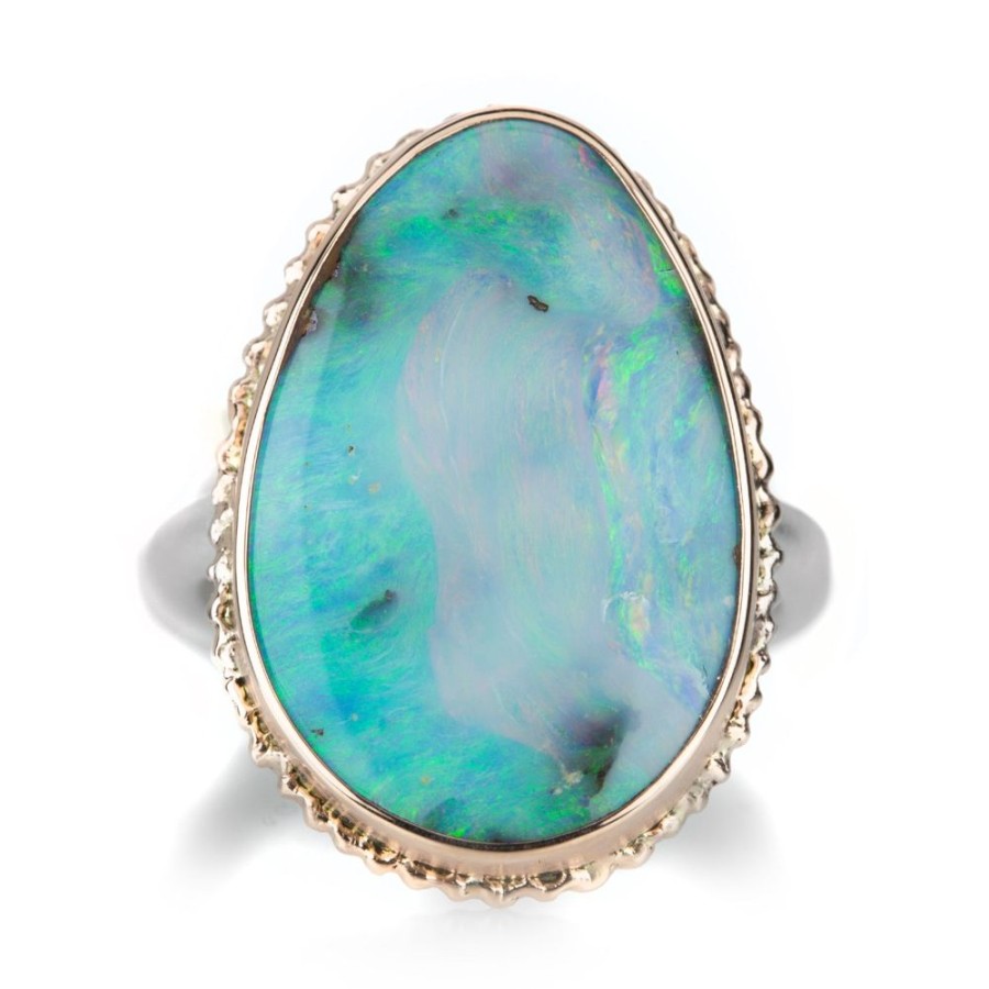 Rings Jamie Joseph | Vertical Asymmetrical Boulder Opal Ring