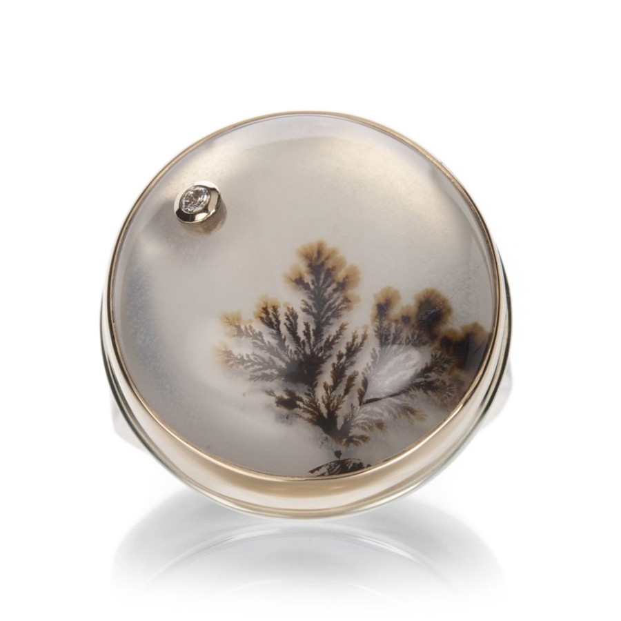 Rings Jamie Joseph | Dendritic Agate Ring With Diamond