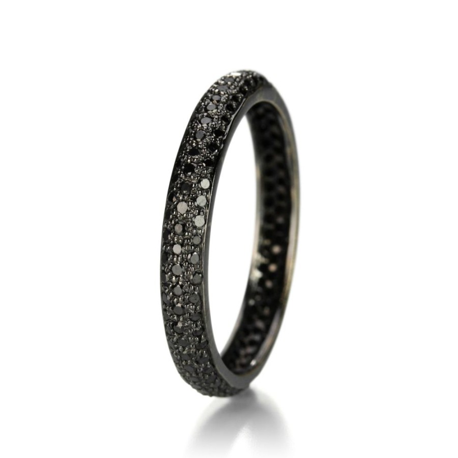 Rings Sethi Couture | Black Diamond Pave Tire Band