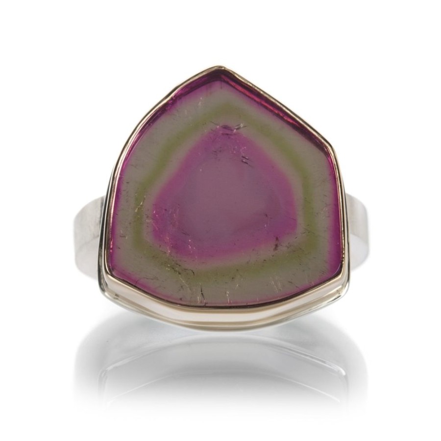 Rings Jamie Joseph | Watermelon Tourmaline Slice Ring