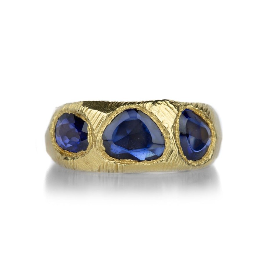 Rings Page Sargisson | Triple Blue Sapphire Band