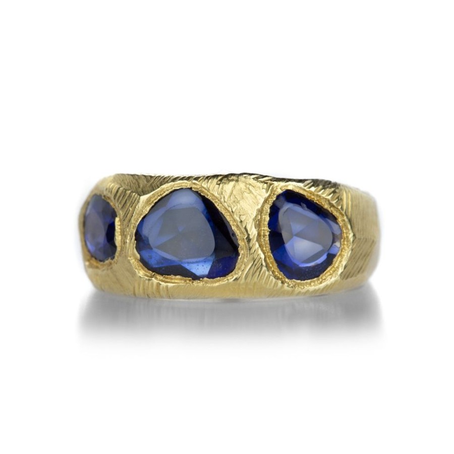 Rings Page Sargisson | Triple Blue Sapphire Band