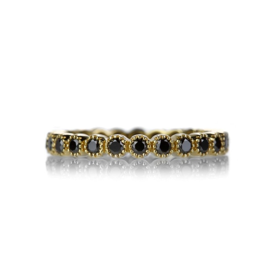 Rings Sethi Couture | 18K Bezel Set Black Diamond Band