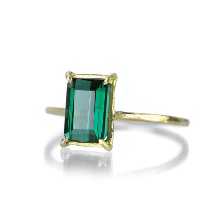 Rings Rosanne Pugliese | Green Tourmaline Mini Gem Ring