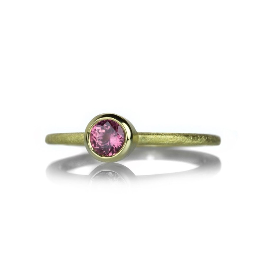 Rings Barbara Heinrich | 18K Round Pink Sapphire Ring