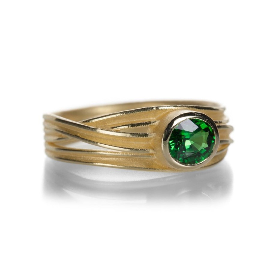 Rings Barbara Heinrich | Tsavorite Triple Ribbon Ring