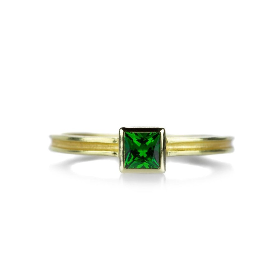 Rings Barbara Heinrich | Square Tsavorite Ring