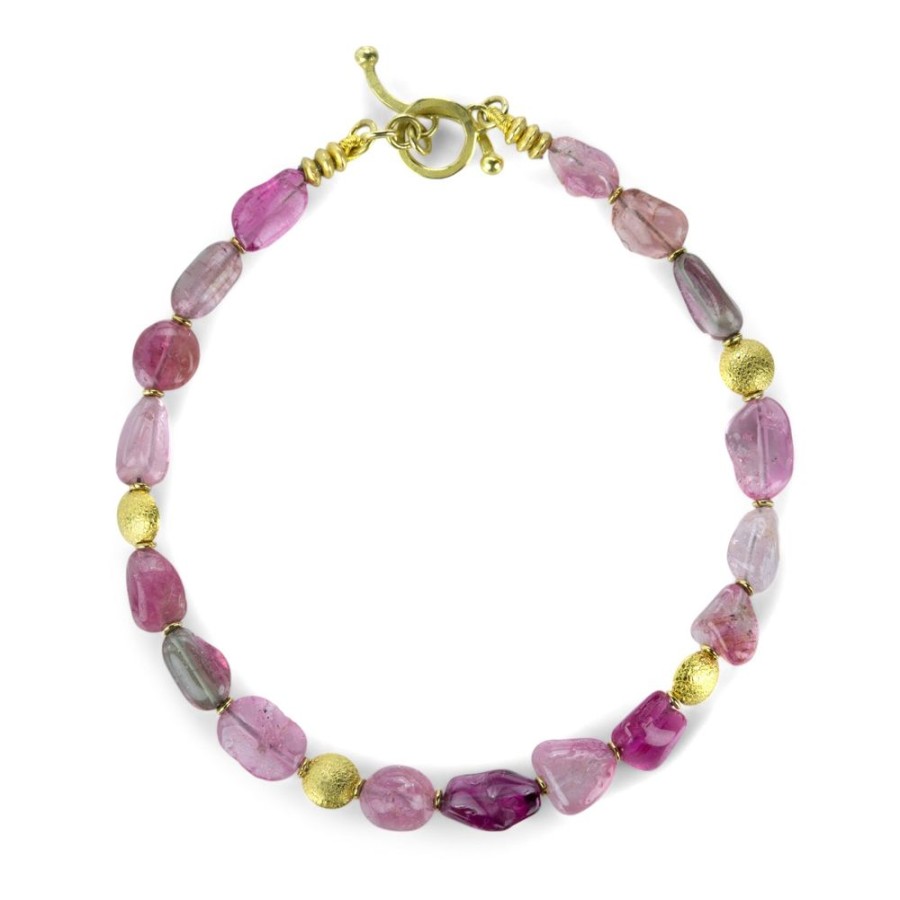 Bracelets Barbara Heinrich | Smooth Pink Tourmaline Bead Bracelet