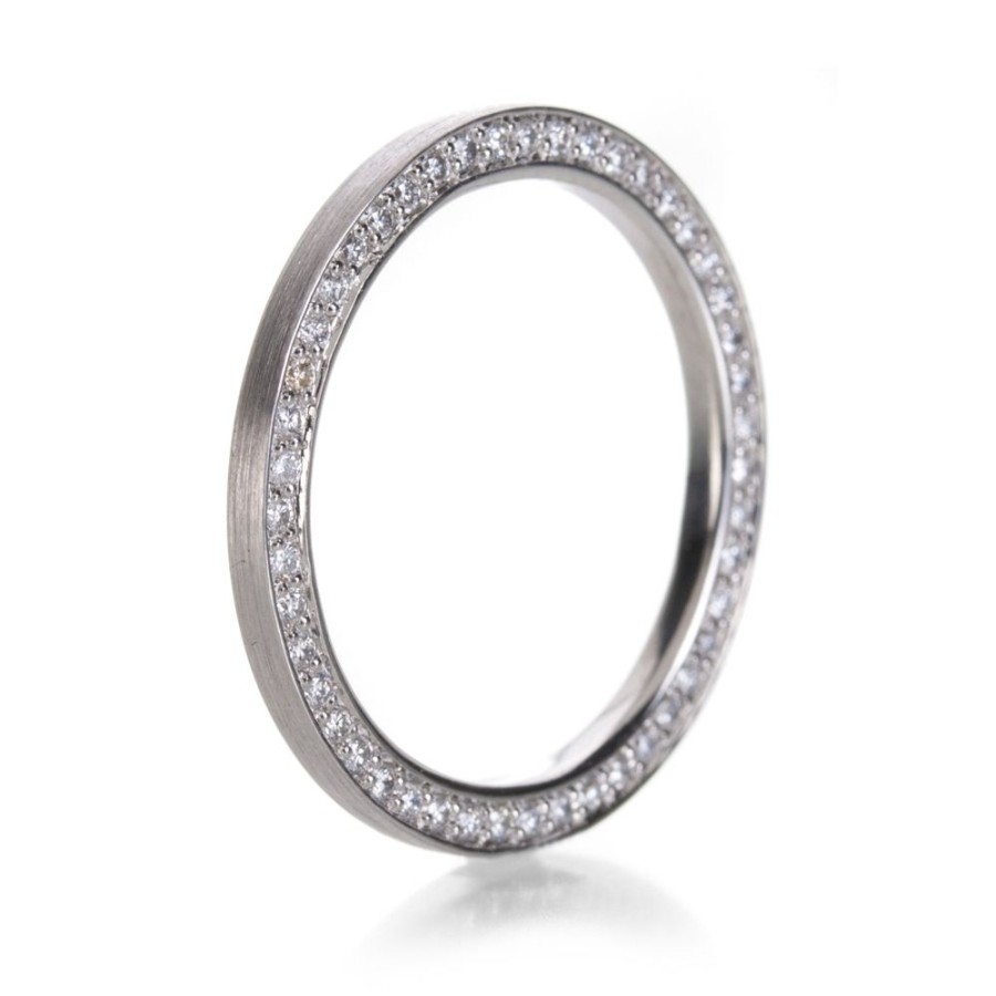 Rings Edward Burrowes | Platinum Diamond Edge Band