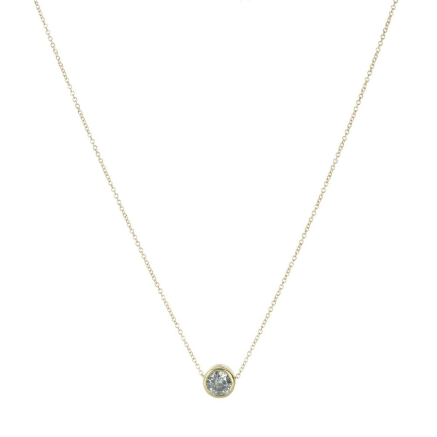 Necklaces Kate Maller | Timeless Solitaire Necklace