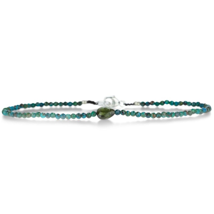 Bracelets Margaret Solow | Faceted Chrysoprase And Tourmaline Bracelet