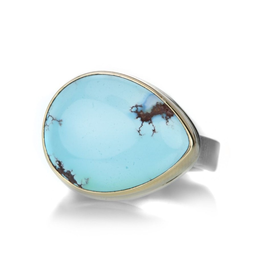 Rings Jamie Joseph | Teardrop Shaped Kazakhstani Turquoise Ring