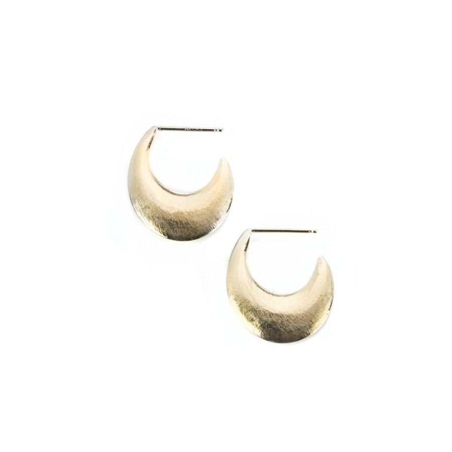 Earrings Nicole Landaw | Small Posted Crescent Earrings