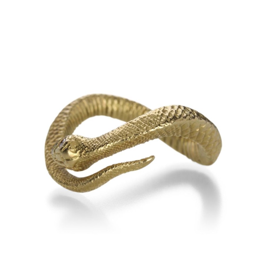 Rings Anthony Lent | Gold Stacking Serpent Ring