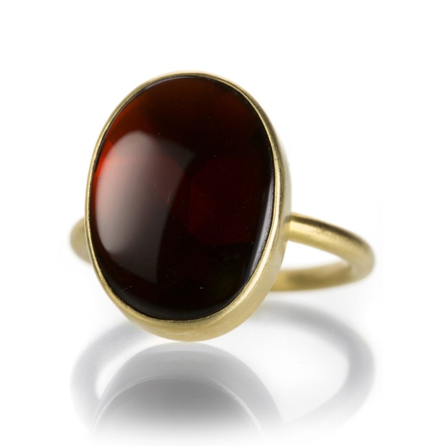 Rings Gabriella Kiss | Oval Almandine Garnet Ring, 7.5