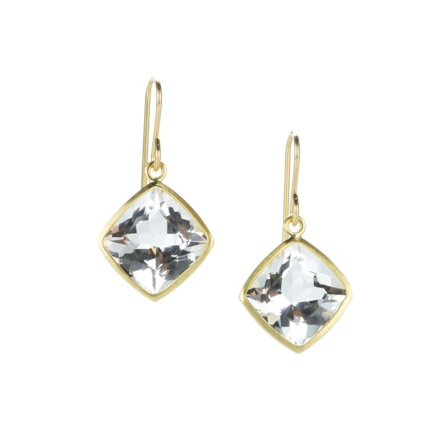 Earrings Maria Beaulieu | Faceted White Beryl Earrings