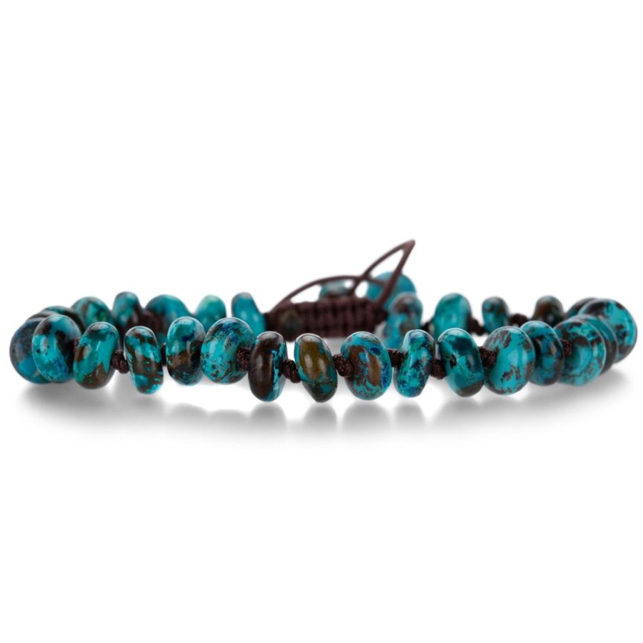 Bracelets Joseph Brooks | Smooth 8Mm Chrysocolla Beaded Bracelet