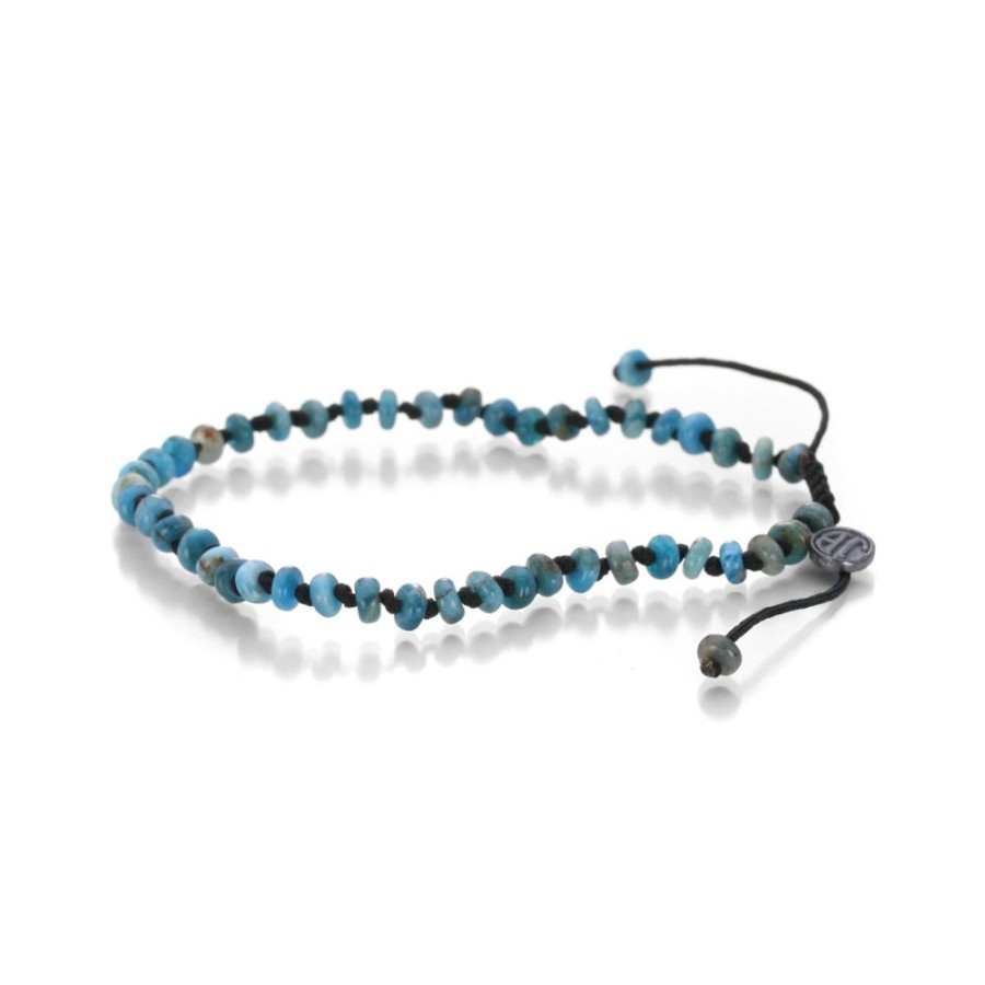 Bracelets Joseph Brooks | 4Mm Smooth Apatite Rondelle Bracelet