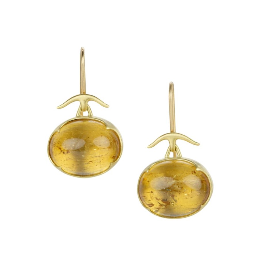 Earrings Gabriella Kiss | Oval Imperial Topaz Earrings