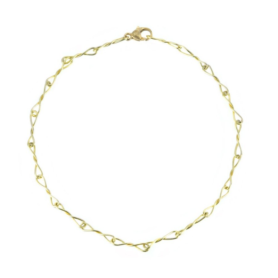 Bracelets Lene Vibe | Twisted Gold Link Bracelet