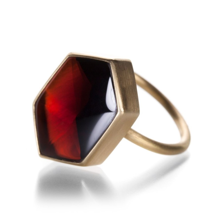 Rings Gabriella Kiss | Hexagon Almandine Garnet Ring