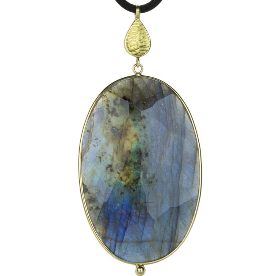 Necklaces Barbara Heinrich | Oval Labradorite Pendant Necklace