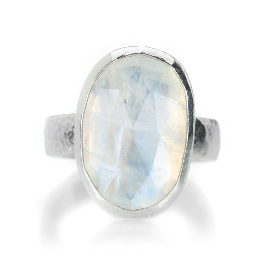 Rings Gurhan | Rose Cut Rainbow Moonstone Ring